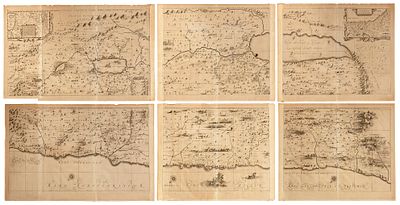 Huge Map of Eretz Israel – Jansson-Hornius Map Based on Adrichem – Amsterdam, 1677 – Engraving 