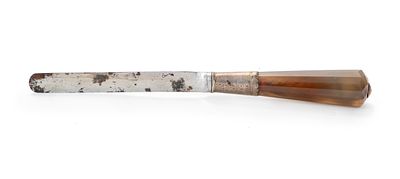 Circumcision Knife with Silver and Agate Handle – Probably Germany, 18th/19th Century. The 