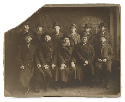 Photograph of Yeshiva Deans in Lithuania – Rabbi Eliezer Yehudah Finkel, Rabbi Eizik Sher 