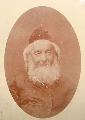 תצלום תמונה מוקדמת של הנצי"ב מוולוז'ין. תצלום של הגאון רבי נפתלי צבי יהודה ברלין - ראש ישיבת 