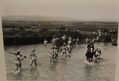 תצלום - נוטרים - ימי הקמת קיבוץ דפנה, 1939. 13x18 ס"מ 
#311021