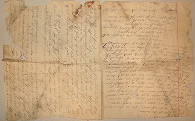 מכתב אל הרב אברהם אבא יעקב סנדרוביץ - תרנ"ה [1895]
. *קרעים