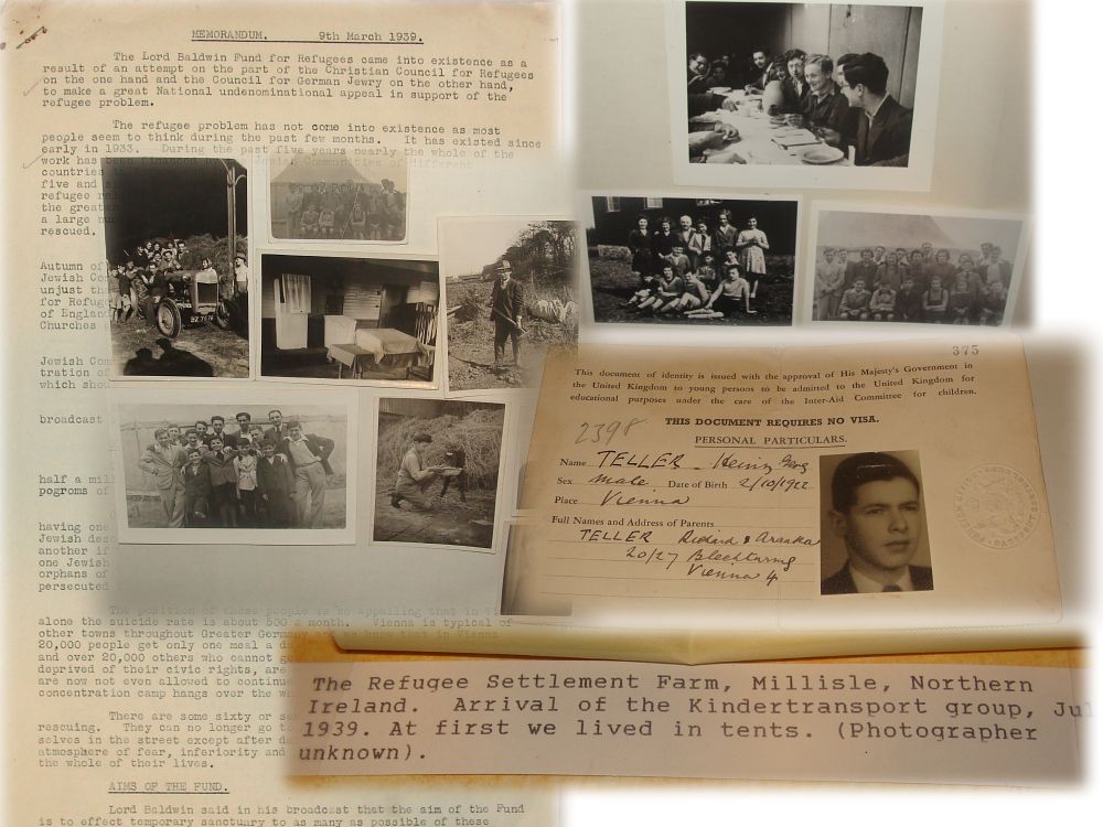 מעניין - KINDERTRANSPORT - The Lord Baldwin Fund for Refugees. ארכיון מסמכים ותצלומים היסטוריים 