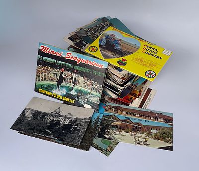 אוסף גדול 300 גלויות ישנות בקירוב - צפון אמריקה. אוסף גלויות ישנות ועתיקות. בסביבות 300 גלויות. 