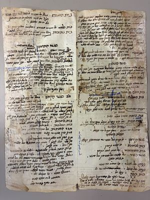 דף כתב יד, קטעים מליטורגיה וקבלה. שנות התר"ס