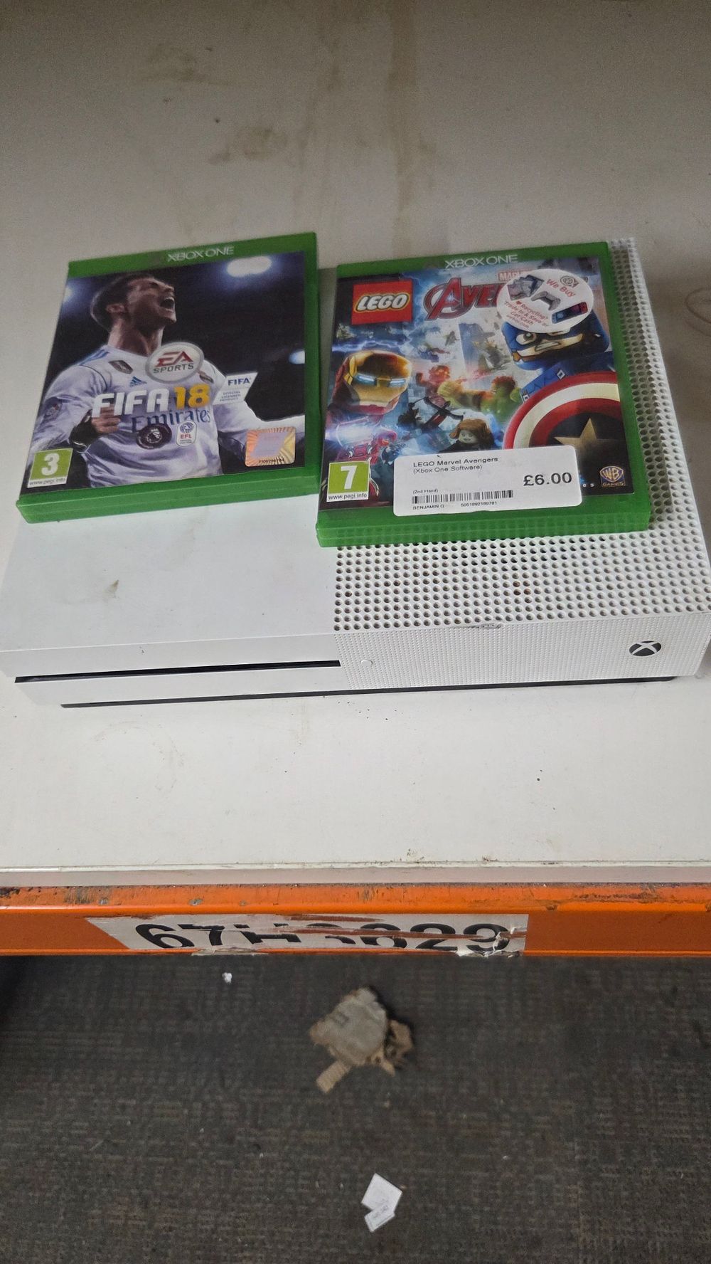 Lot 155 – Xbox One S Console and Two Xbox One Games