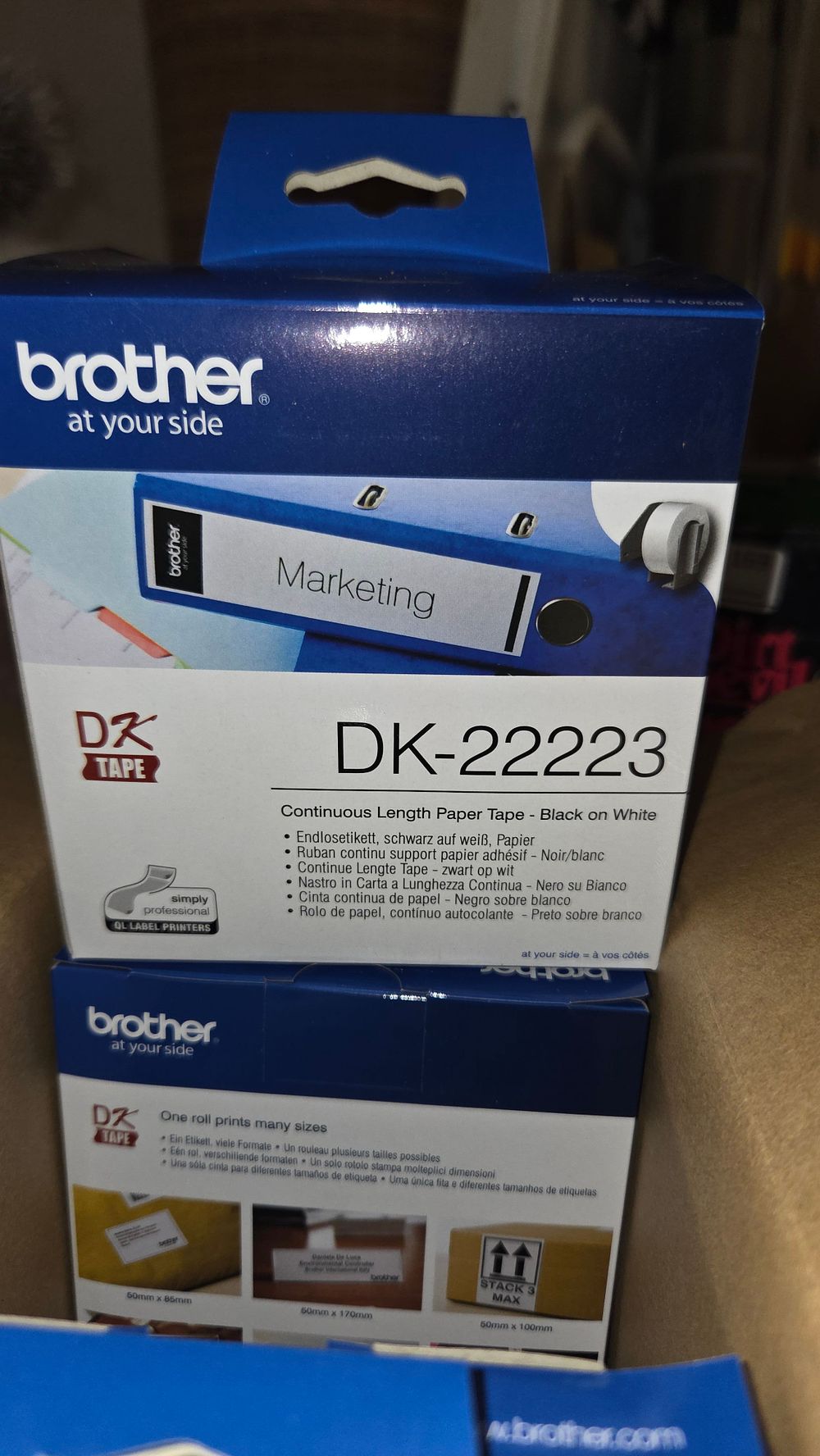 Lot 170 – A Collection of Brother DK-22223 Continuous Length Paper Tapes