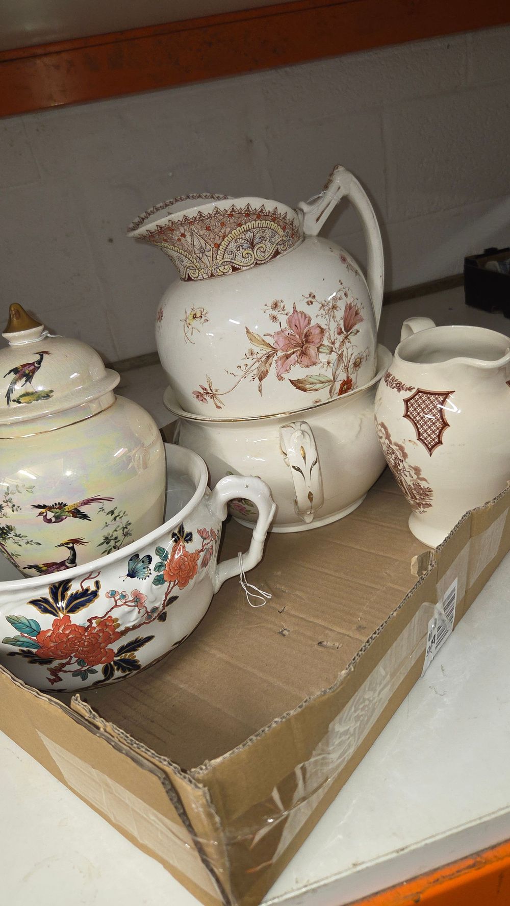 Lot 179 – A Collection of Ceramic Pitchers and Decorative Vessels