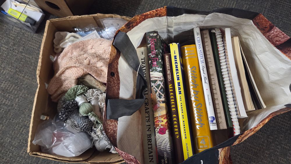 Lot 210 – A Collection of Craft Books and Textile Supplies