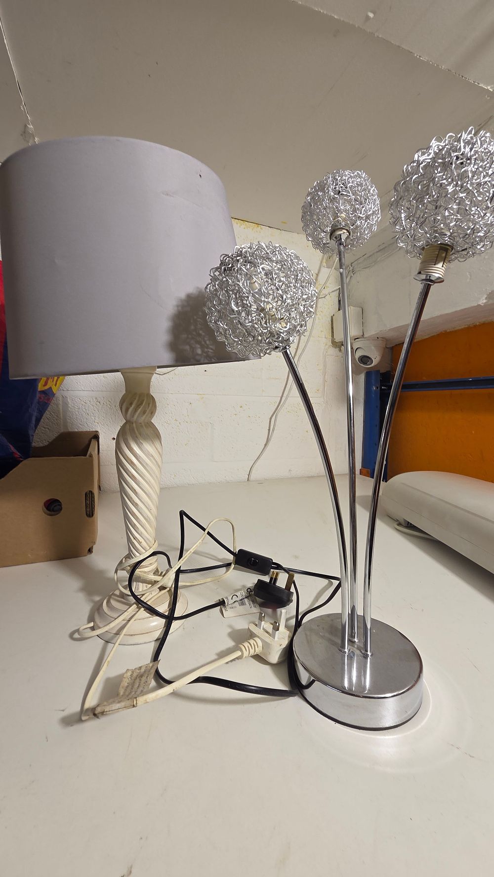Lot 267 – Two Modern Table Lamps w/o