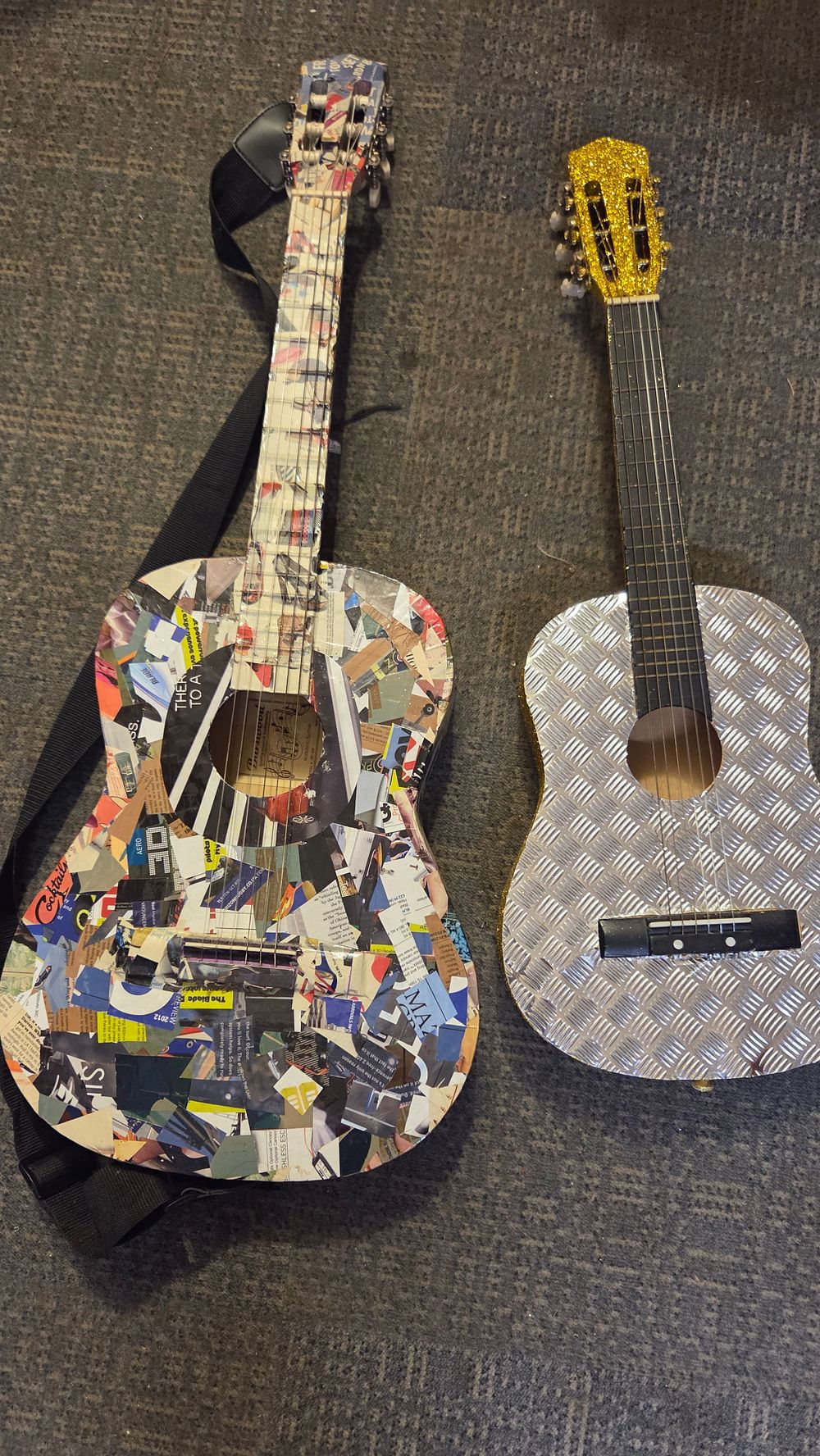 Lot 271 – Two Custom Decorated Acoustic Guitars