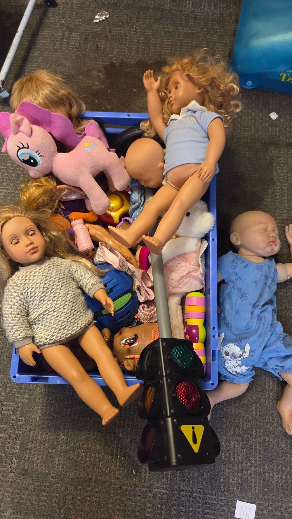 Lot 273 – A Collection of Multicoloured Dolls, Plush Figures and Toy Accessories