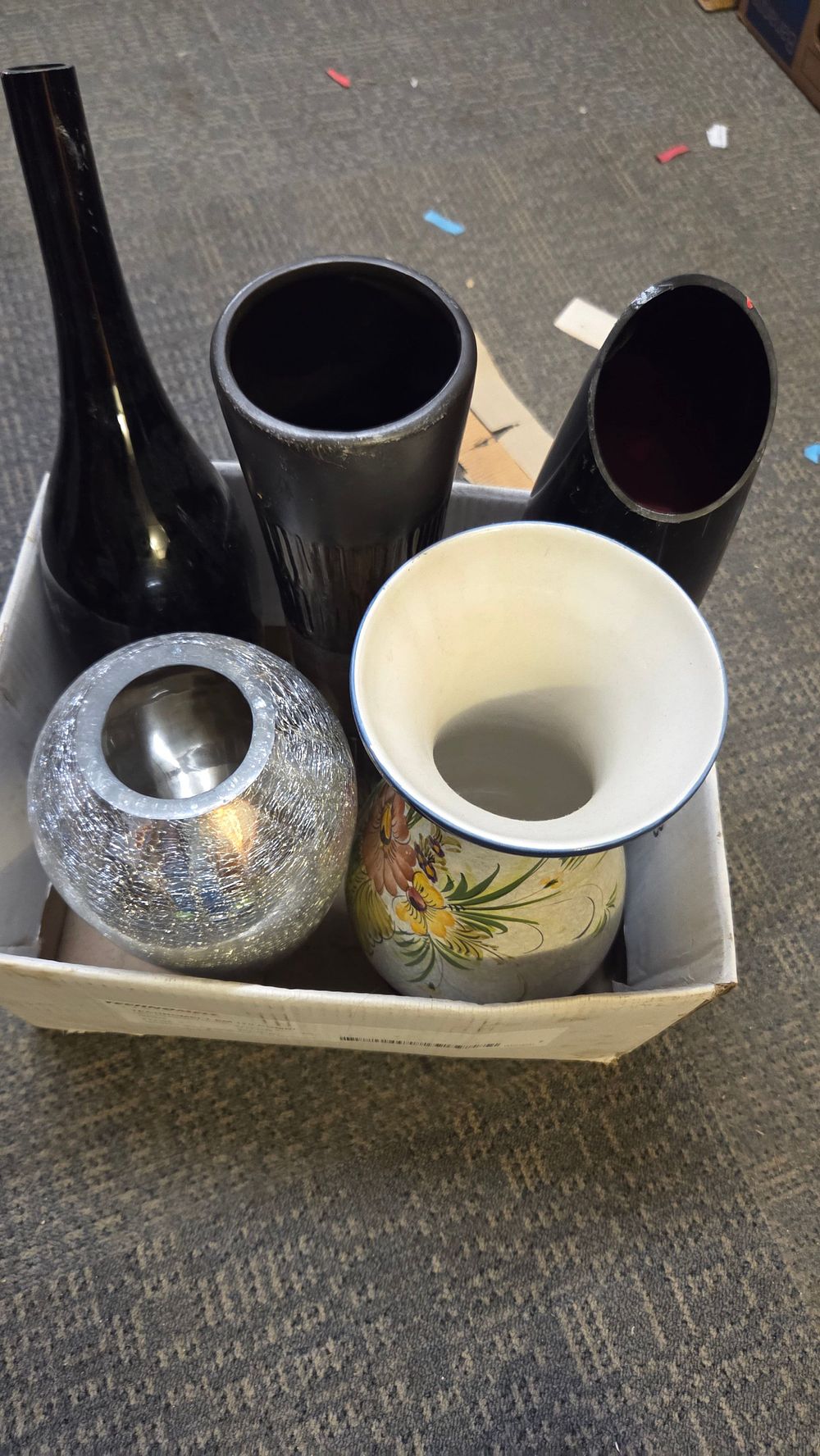 Lot 277 – A Collection of Modern Decorative Vases in Various Finishes