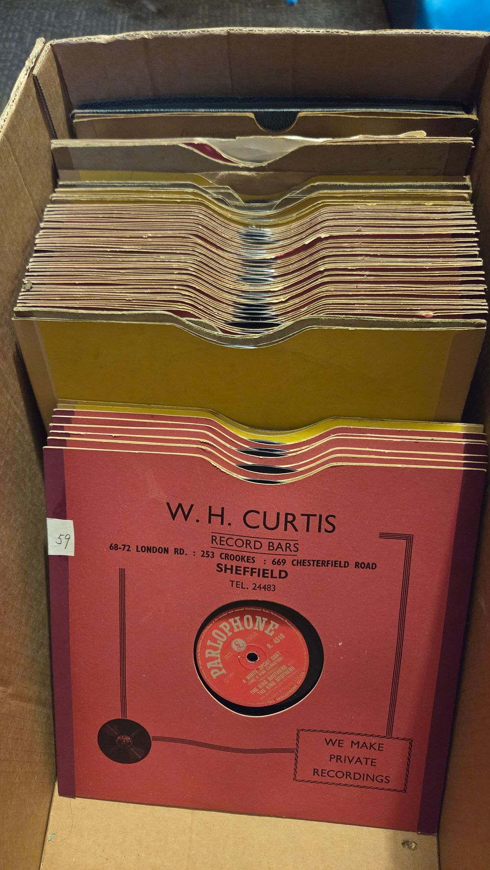 Lot 282 – A Collection of 78rpm Vinyl Records in Paper Sleeves