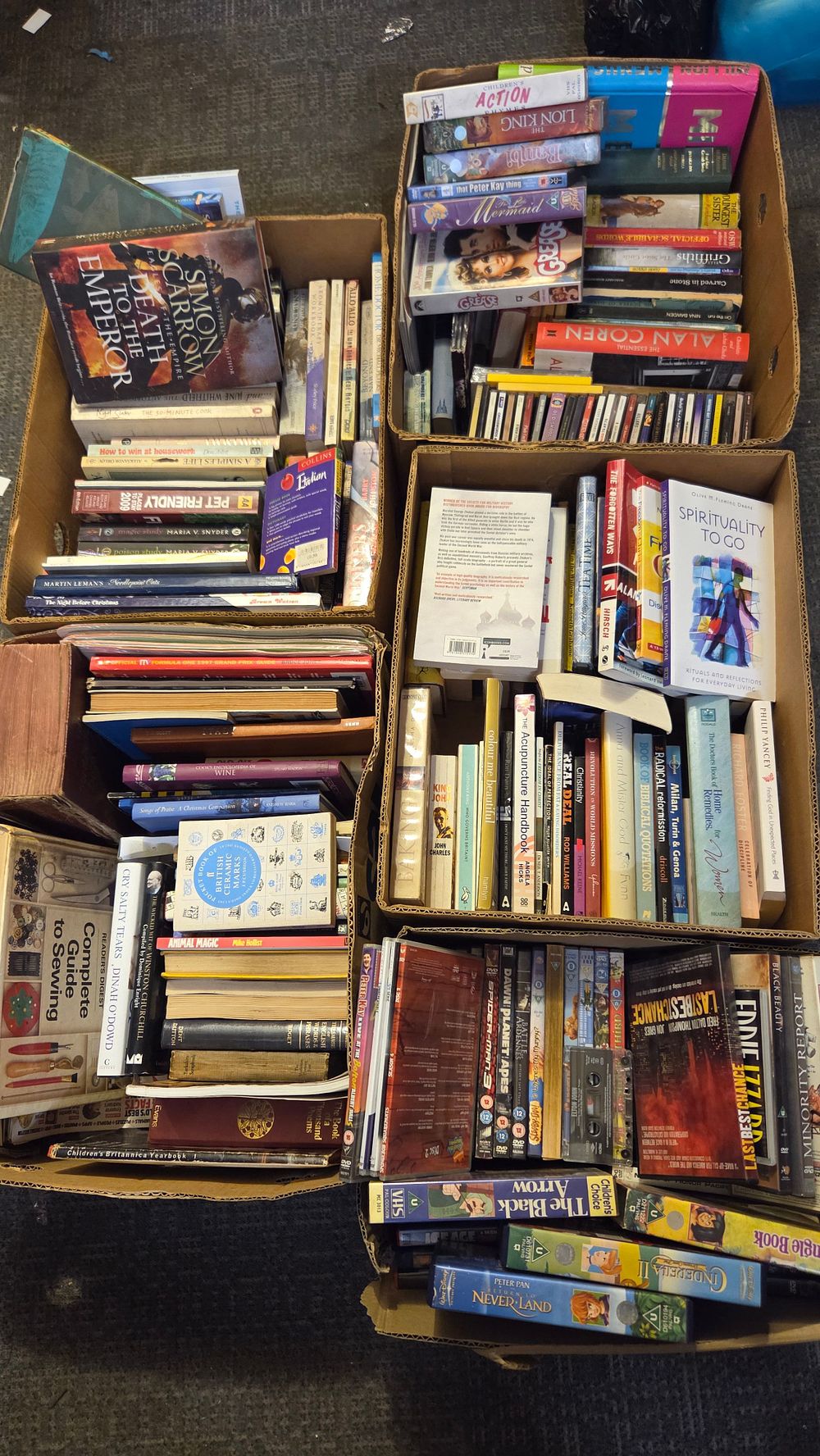 Lot 295 – A Collection of Assorted Books VHS Tapes and DVDs