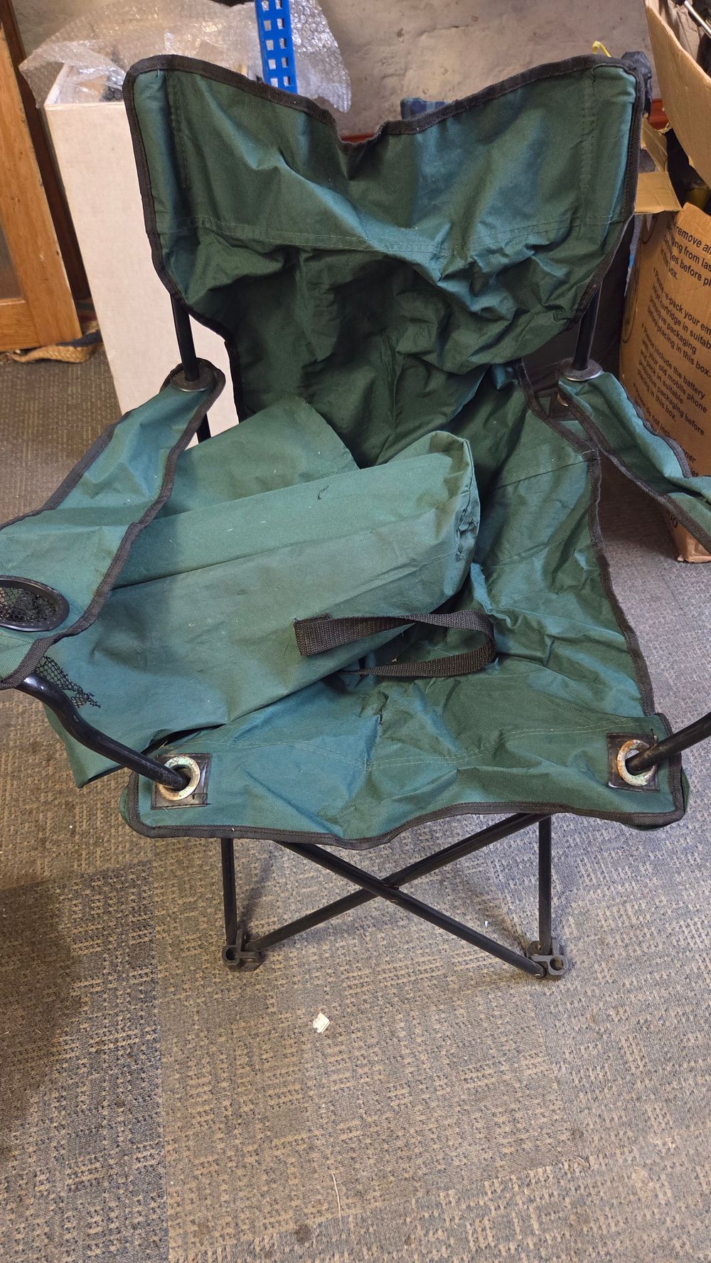 Lot 305 – Green Folding Camping Chair with Carrying Bag