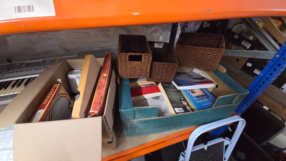 Lot 365 – A Collection of Abaca Baskets, Books and Homeware