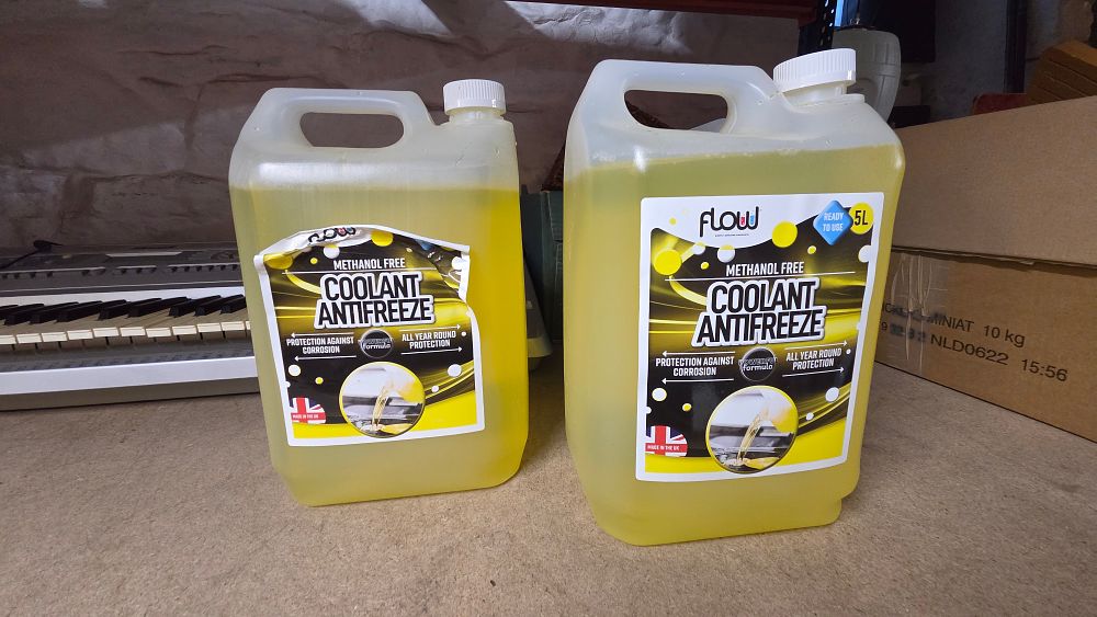 Lot 367 – 2 Bottles of Flow 5L Methanol Free Coolant Antifreeze