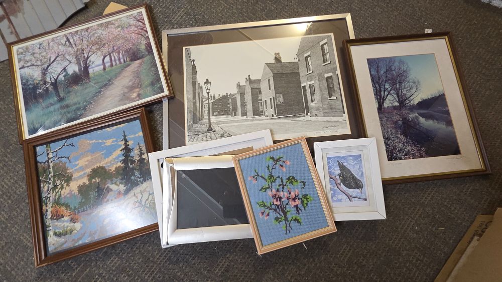 Lot 368 – A Collection of Framed Pictures Including Stuart Walton Signed Print