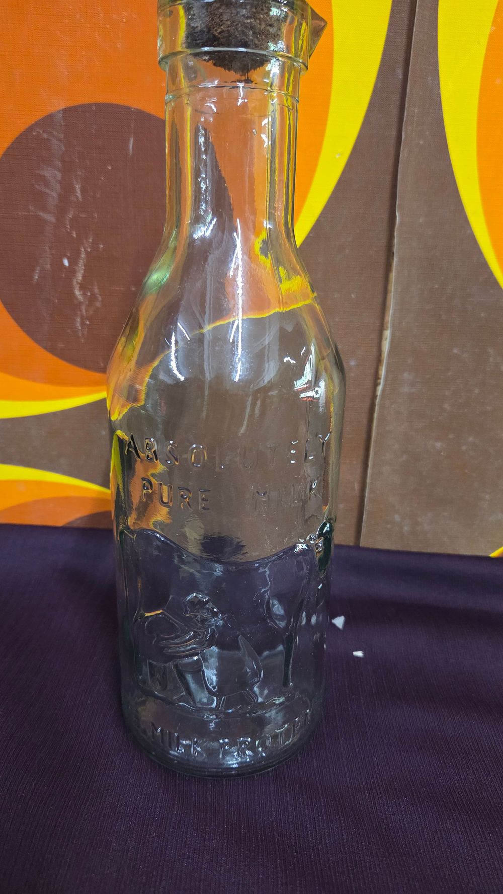 Lot 602 – Absolutely Pure Milk The Milk Protector Glass Bottle
