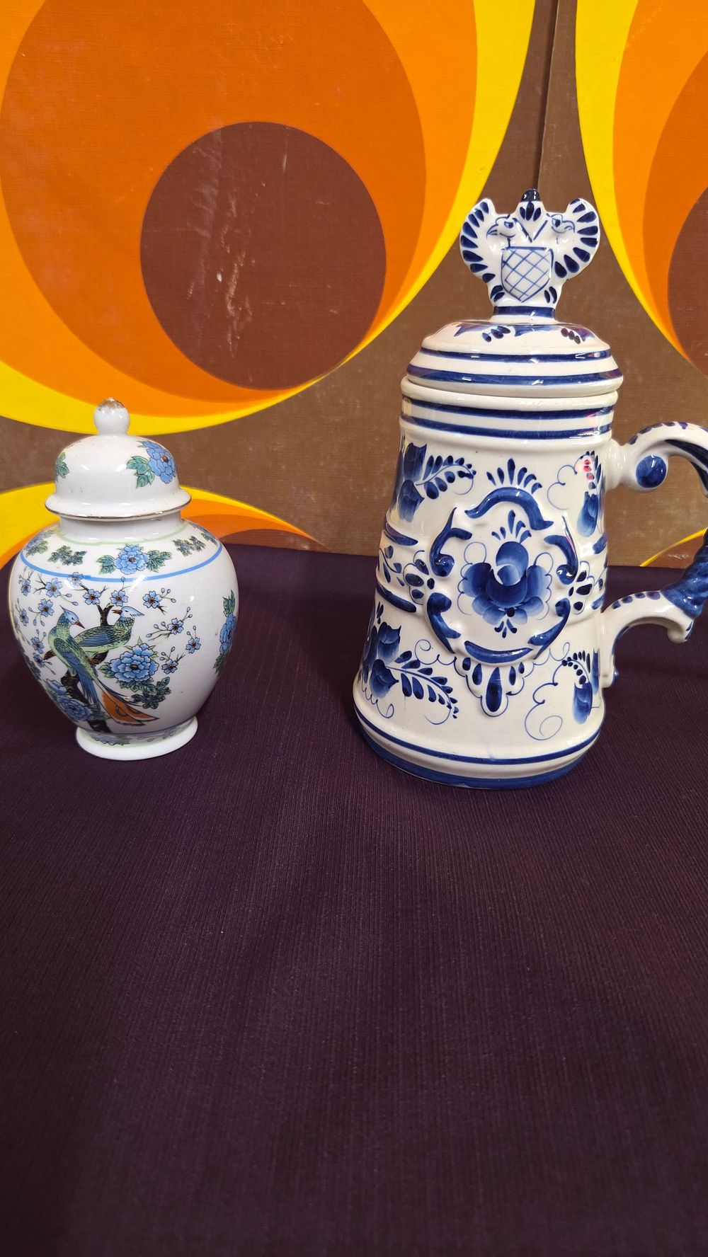 Lot 603 – Two Ceramic Decorative Items. Including Ginger Pot