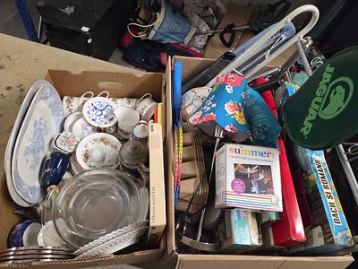 A Collection of Mixed Household Items and Ceramics