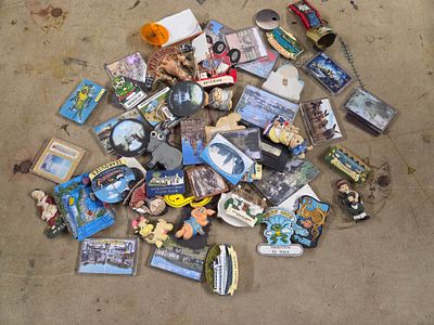 A Collection of Souvenir Refrigerator Magnets
