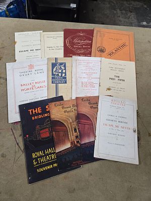 A Collection of Vintage Theatre and Opera Programmes