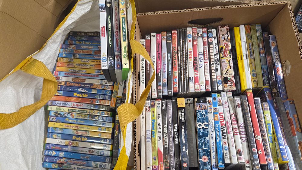 Lot 154 – A Collection of DVDs Including Godzilla and Shrek