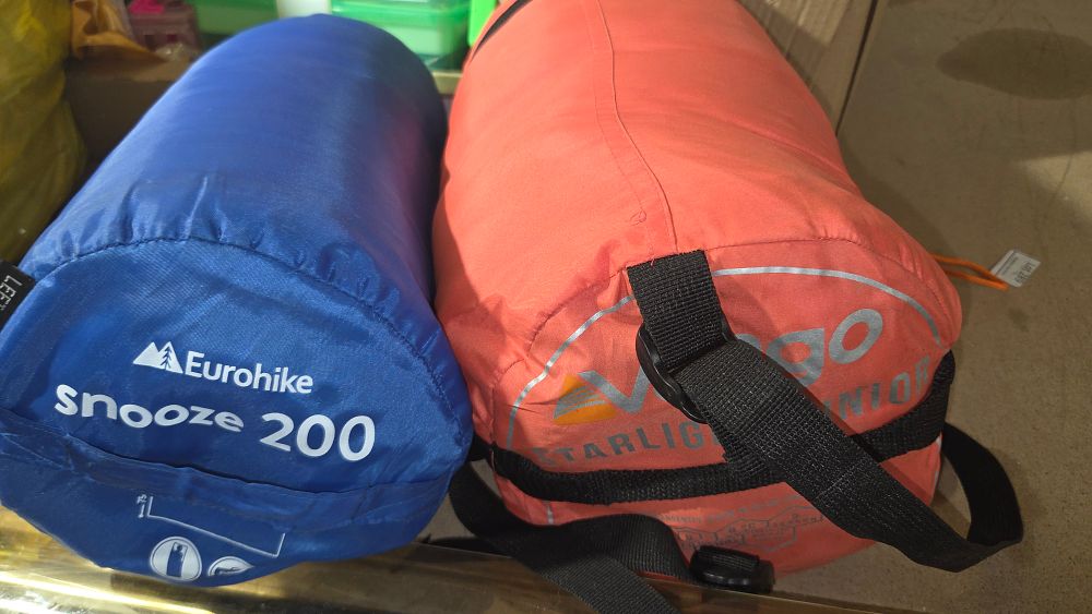 Lot 168 – Two Eurohike and Vango Sleeping Bags in Stuff Sacks