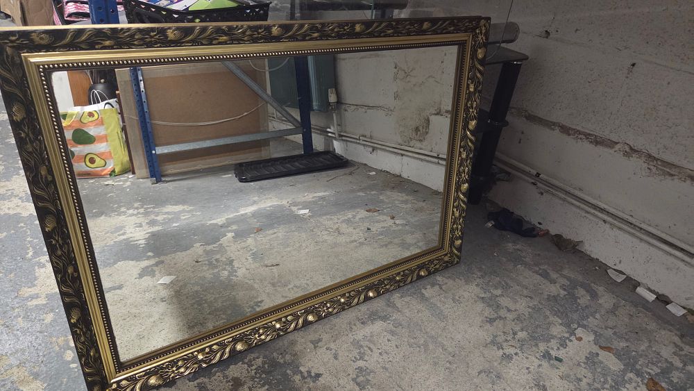 Lot 181 – Large French Style Gilded Rectangular Wall Mirror