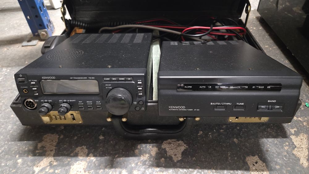 Lot 196 – Two Kenwood Radio Units TS-50 and AT-50 in Case