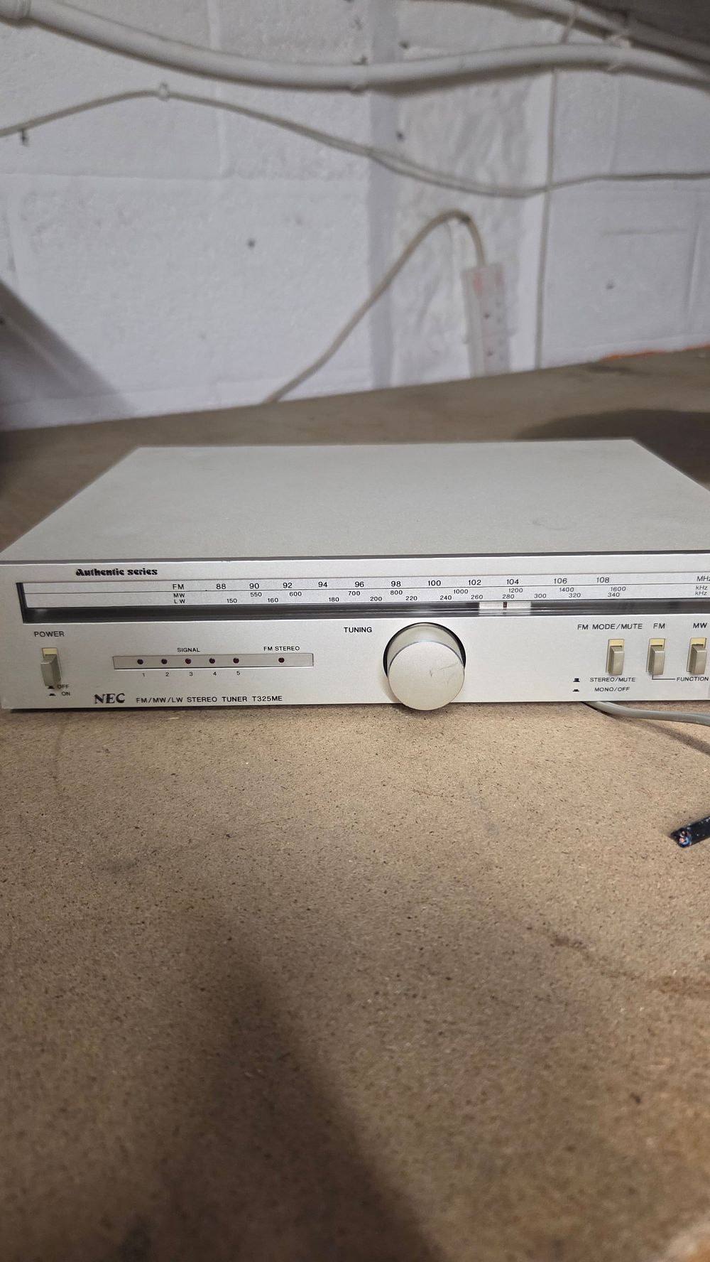 Lot 207 – NEC Authentic Series FM MW LW Stereo Tuner Model T325ME