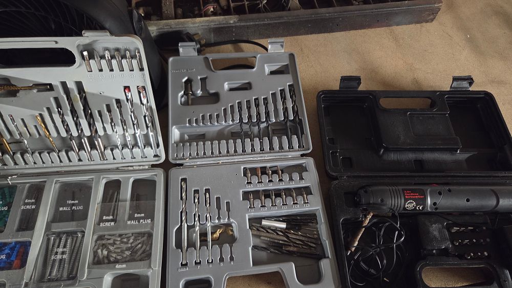 Lot 246 – A Collection of Drill Bit Sets and Cordless Screwdriver Set
