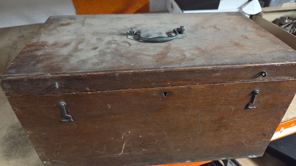 Lot 252 – Vintage Wooden Chest