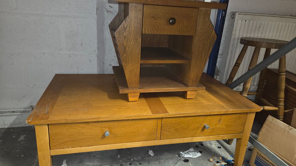 Lot 277 – Two Wooden Tables including Coffee Table and Side Table