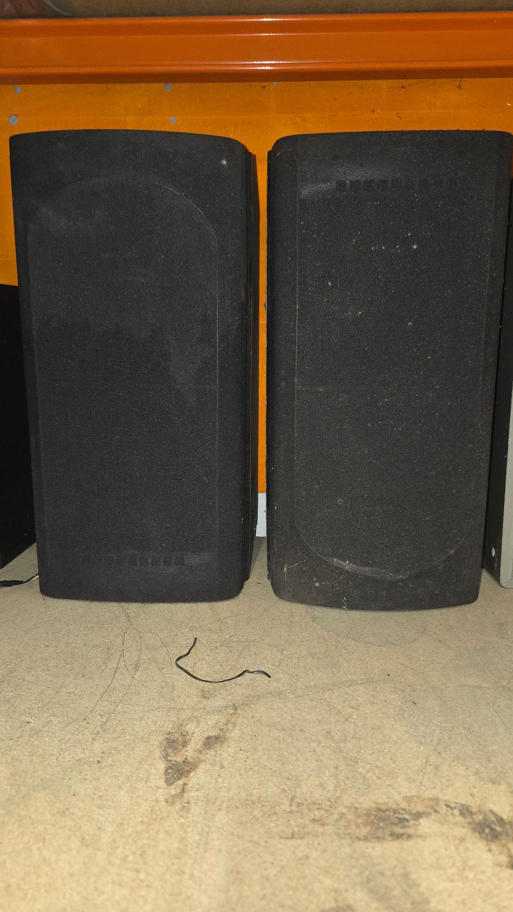 Lot 297 – A Pair of Black Samsung Speakers for Technics Systems