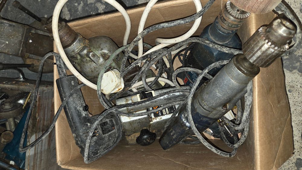 Lot 319 – A Collection of Corded Power Tools Including Bosch and Skilsaw
