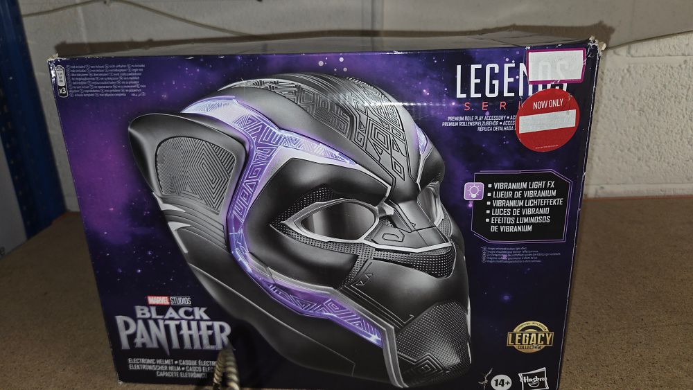 Lot 320 – Hasbro Marvel Legends Black Panther Electronic Helmet