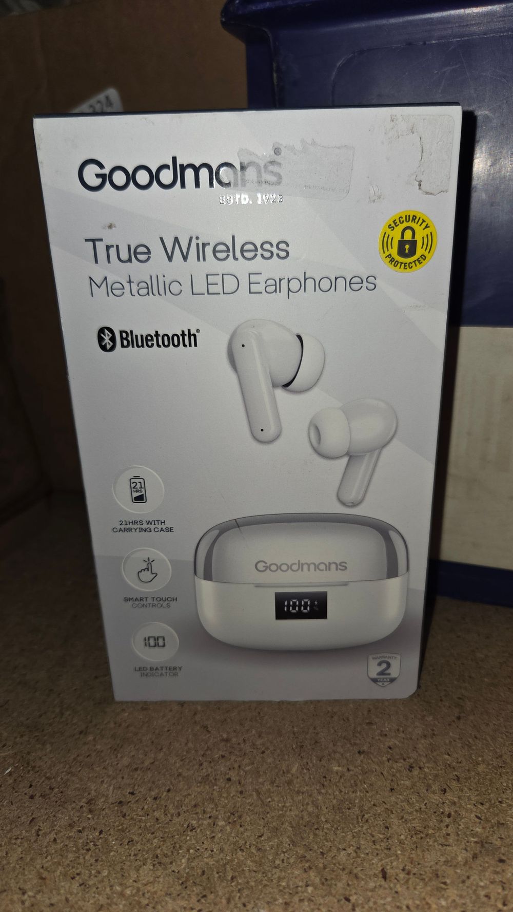 Lot 327 – A Pair of Goodmans True Wireless Metallic LED Earphones