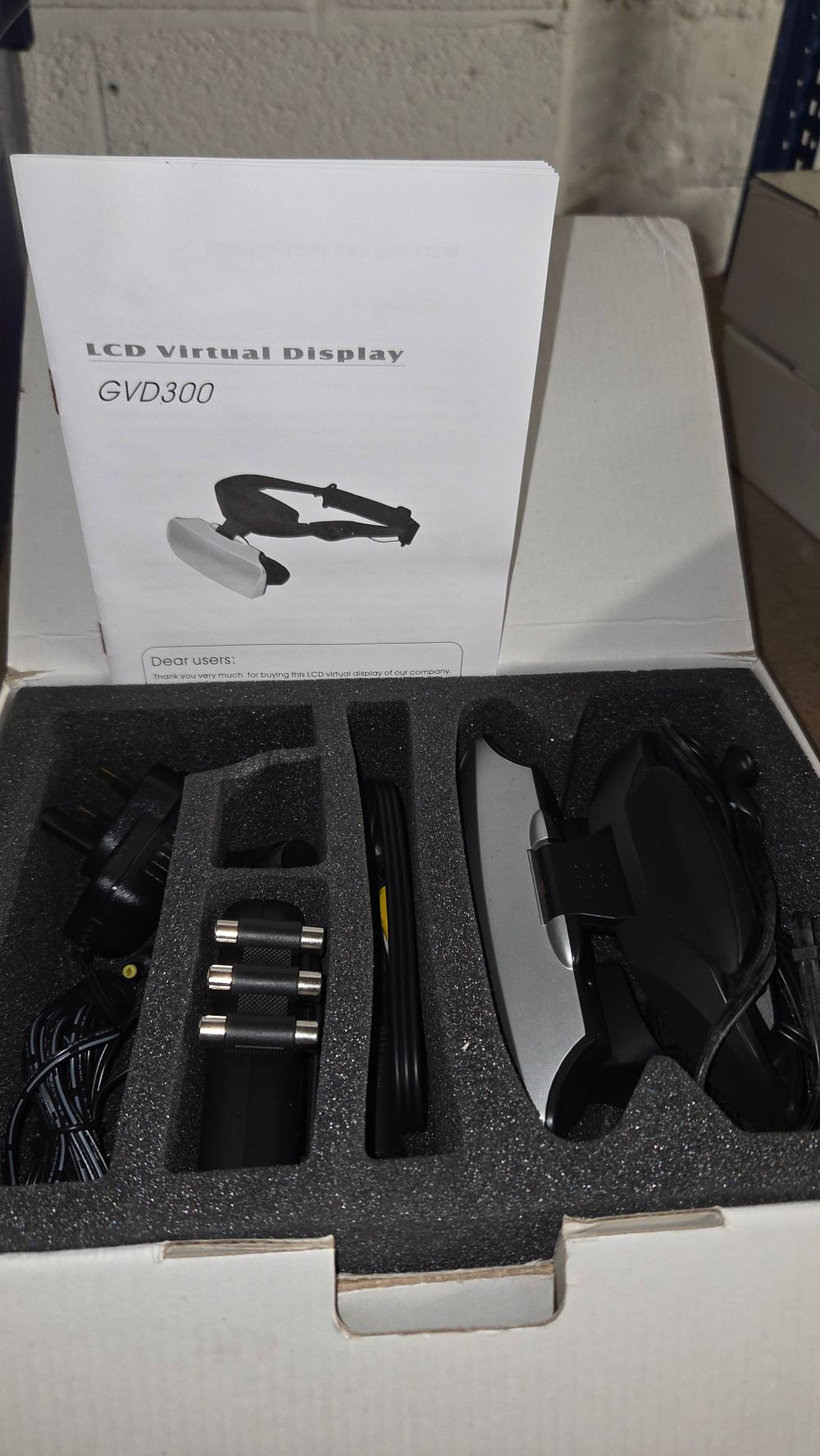 Lot 334 – Two GVD300 LCD Virtual Display headset systems