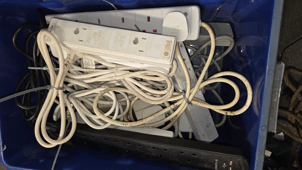 Lot 338 – A Collection of Extension Leads and Surge Protectors w/o