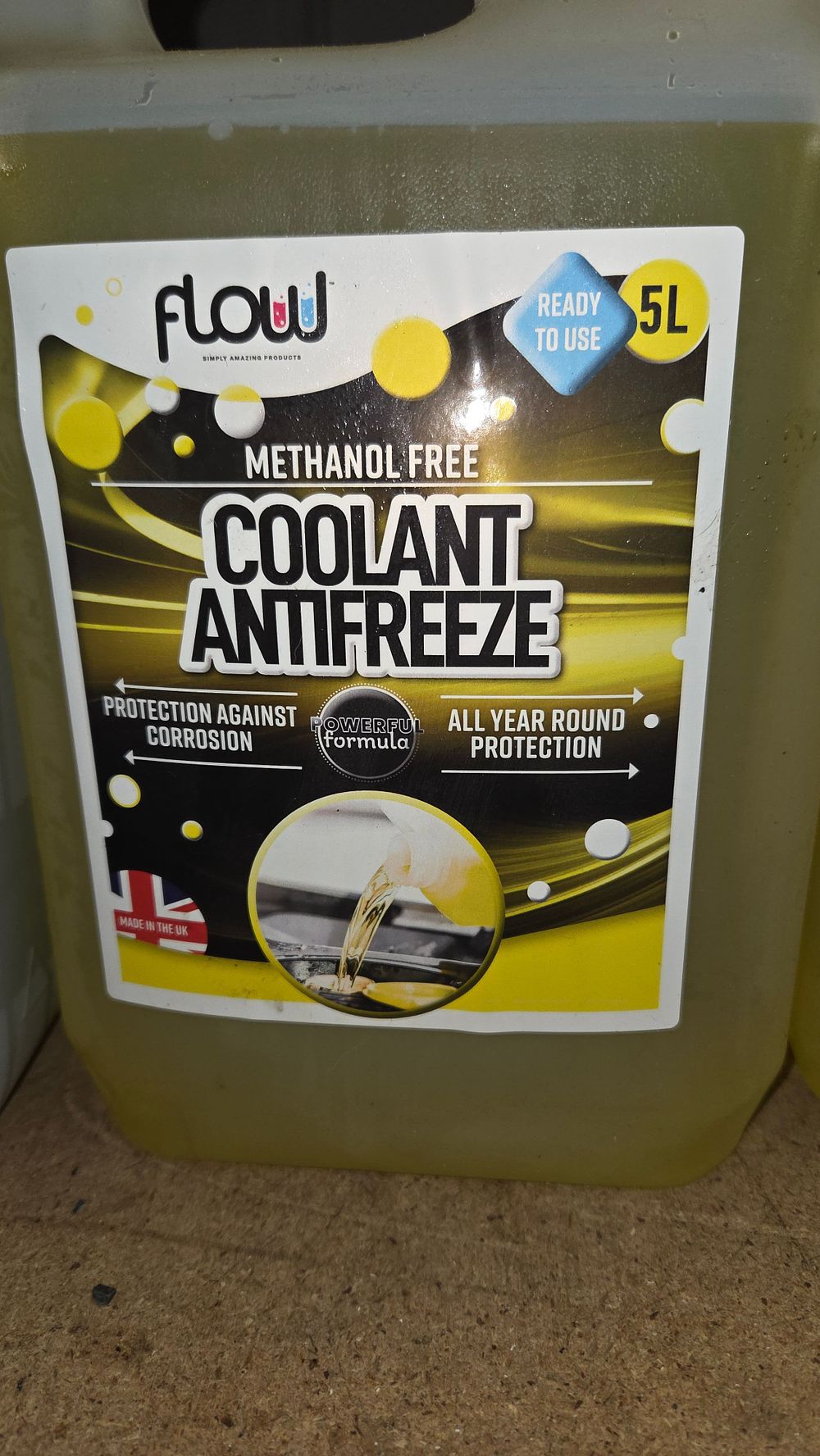 Lot 350 – Flow 5 Litre Methanol Free Coolant Antifreeze