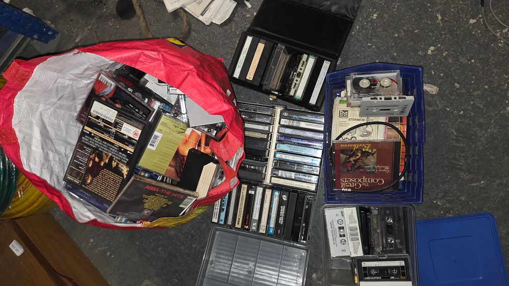 Lot 363 – A Collection of DVDs CDs and Cassette Tapes