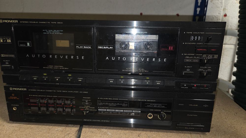 Lot 377 – Pioneer DC-X88Z Double Cassette Deck and Amplifier