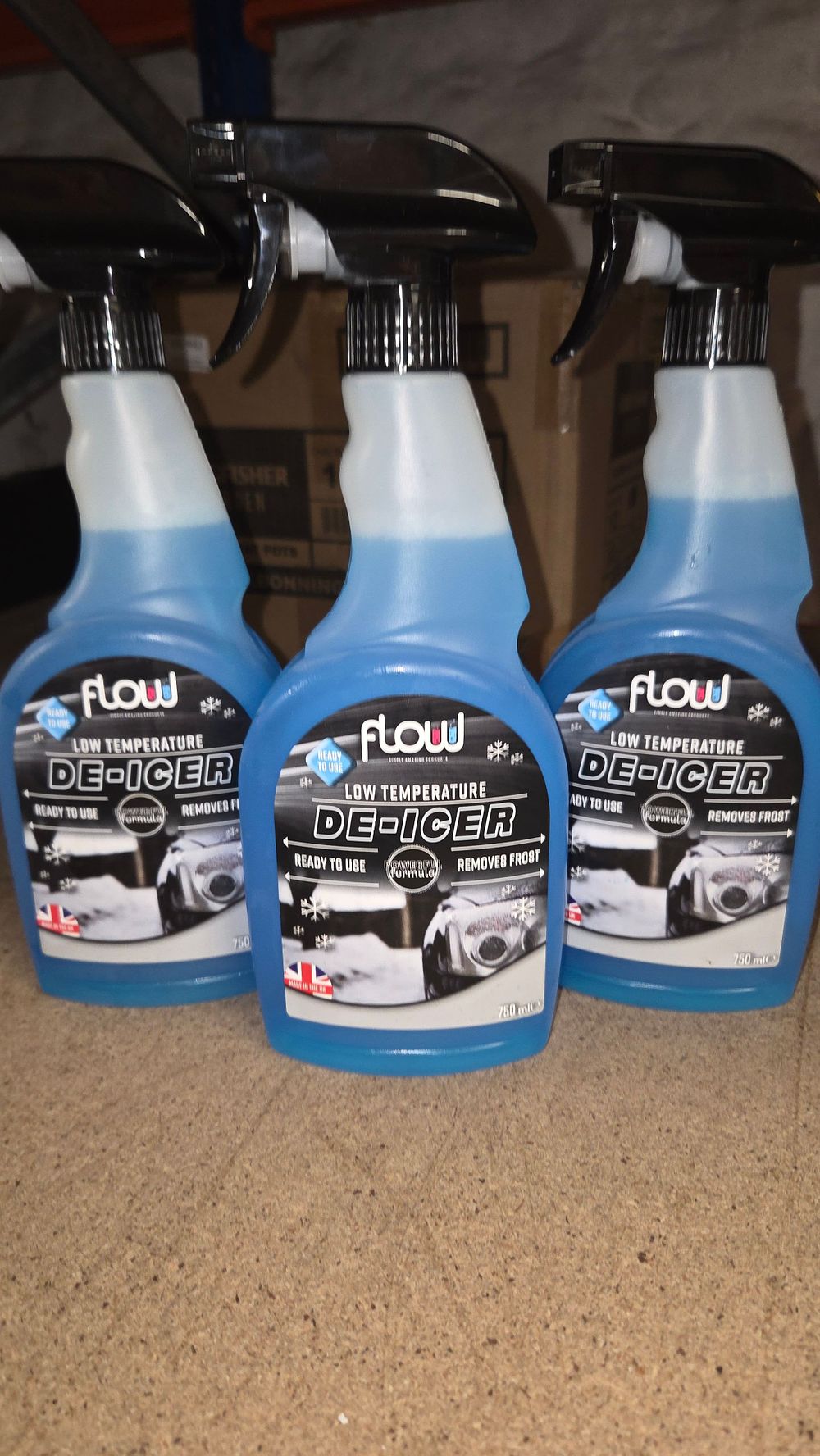 Lot 445 – 3 Flow Low Temperature De-Icer Spray Bottles