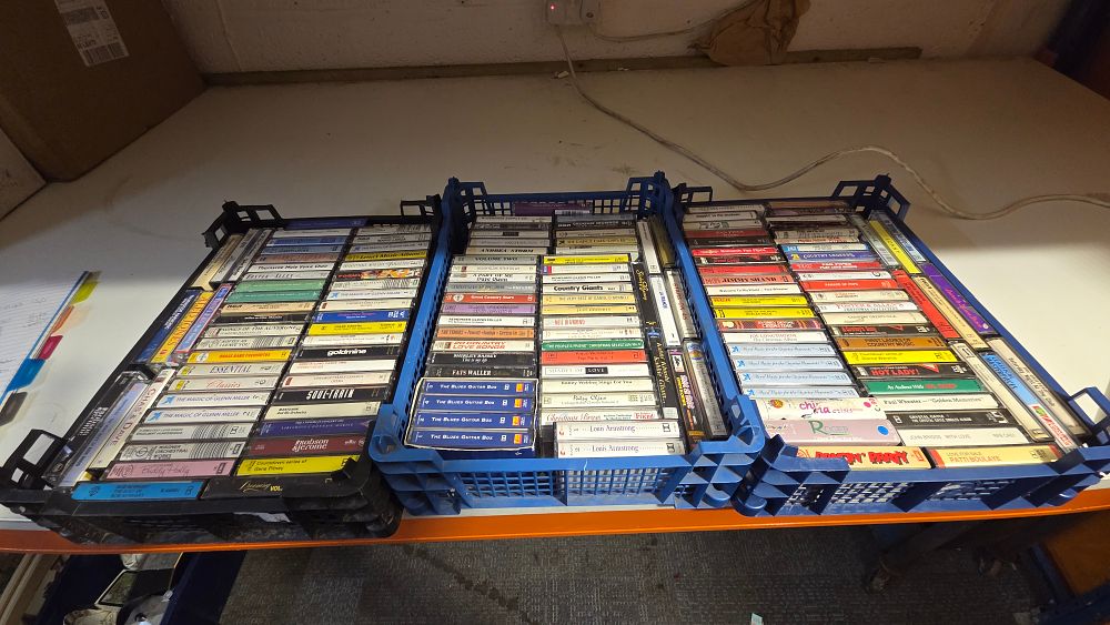 Lot 466 – 3 Baskets of Cassette Tapes