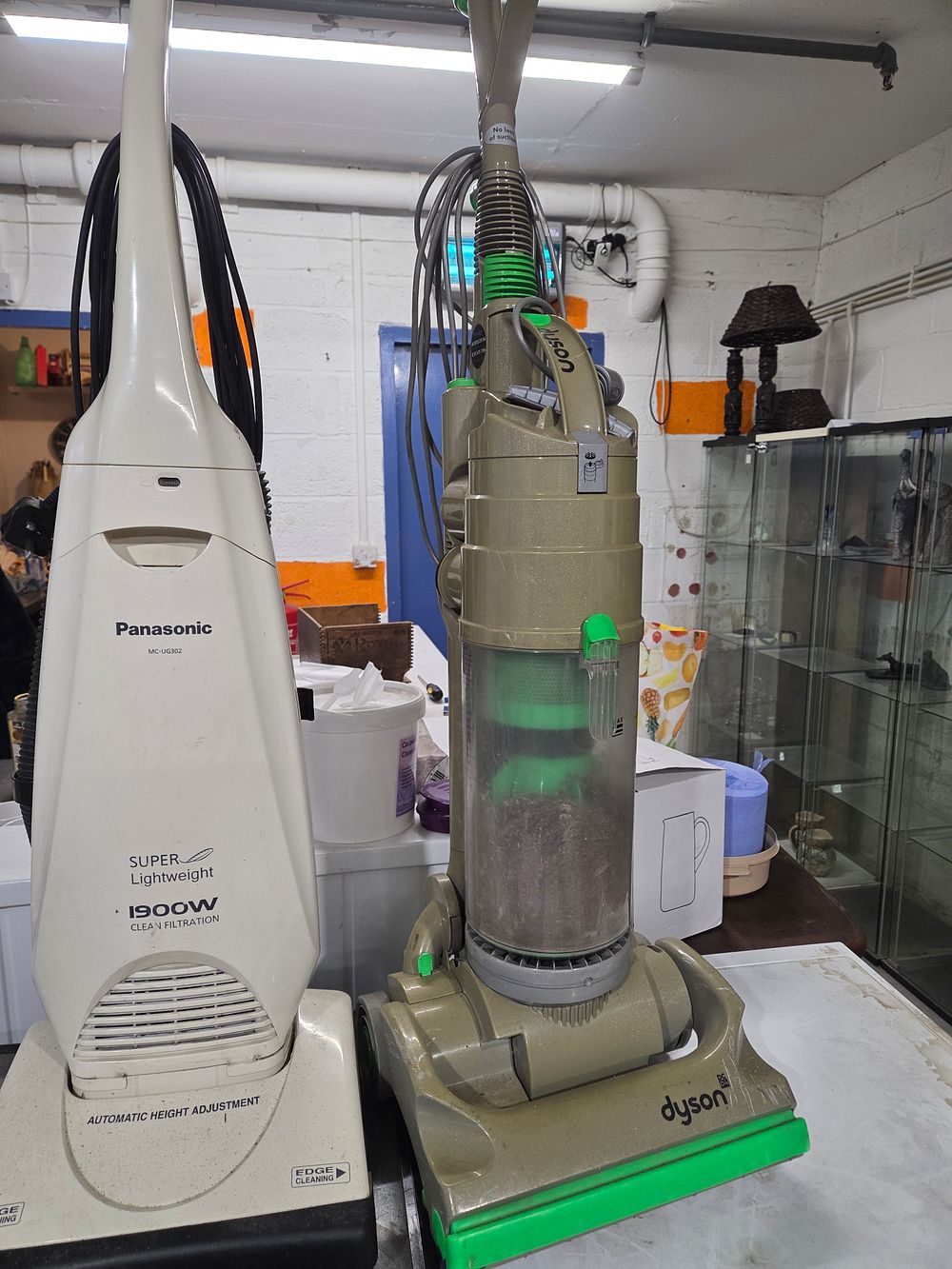 Lot 479 – Two Upright Vacuum Cleaners including Dyson and Panasonic