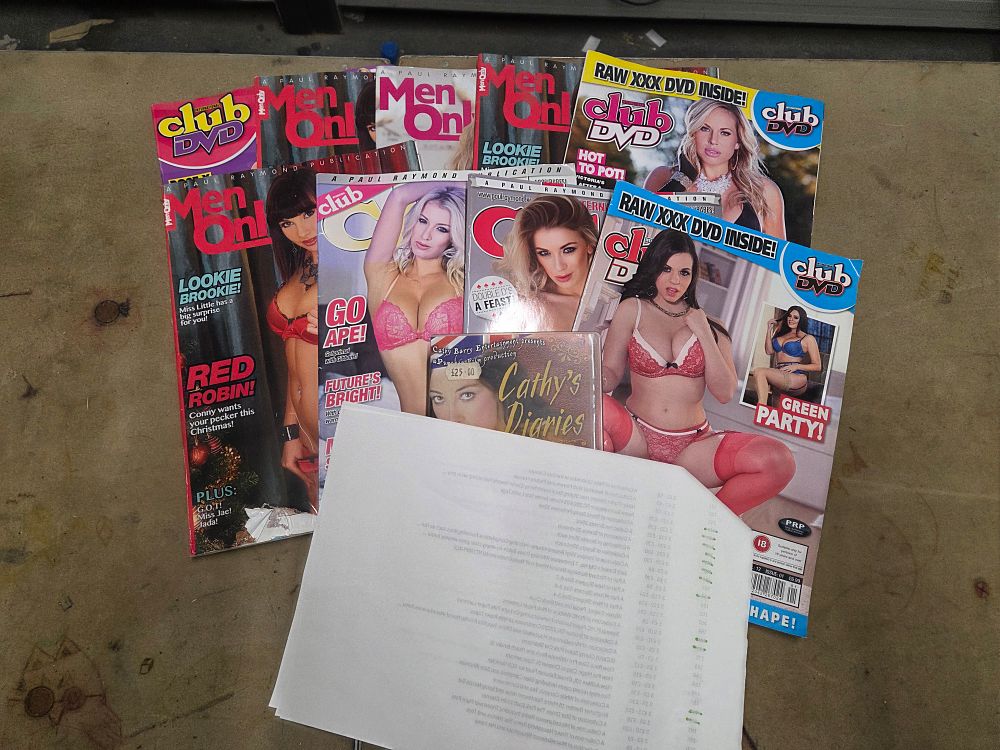 Lot 492 – A Collection of Paul Raymond Publications Adult Magazines and DVD