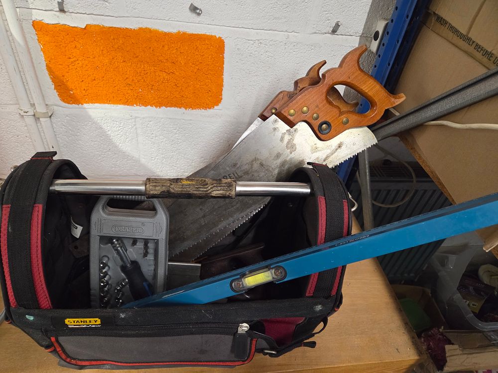 Lot 501 – A Collection of Hand Tools and Stanley Tool Bag